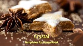  Presentation with christmas scene lantern - PPT layouts having scent of christmas christmas cinnamon background and a tawny brown colored foreground