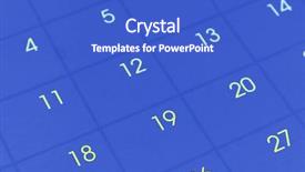  Presentation with page number - PPT layouts consisting of schedule appointment - closeup of numbers on calendar background and a cobalt blue colored foreground