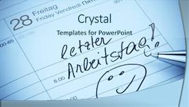  Presentation with pension - Theme having schedule entry last day background and a sky blue colored foreground