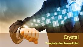  Presentation with innovations - Slides having battery on white background isolated background and a soft green colored foreground