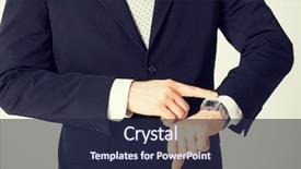  Presentation with man looking up happy - Presentation design featuring schedule waste management - close up of man looking background and a wine colored foreground