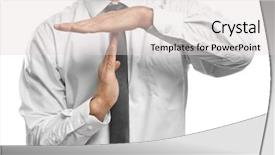  Presentation with time - PPT layouts with schedule waste management - manager showing time out gesture background and a light gray colored foreground