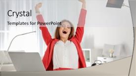  Presentation with alarm - Cool new PPT layouts with schedule waste management - yawning manager with alarm clock backdrop and a  colored foreground