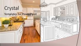  Presentation with schematic - Slide deck enhanced with schematic diagram - split screen of drawing background and a lemonade colored foreground