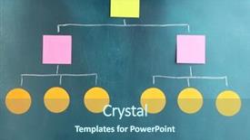  Presentation with colorful - Presentation theme enhanced with scheme made of colorful sticky background and a  colored foreground