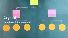  Presentation with colorful - Beautiful slides featuring scheme made of colorful sticky backdrop and a  colored foreground