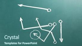  Presentation with football plays - Beautiful presentation theme featuring scheme of american football game backdrop and a ocean colored foreground