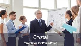  Presentation with flip chart - Audience pleasing PPT theme consisting of scheme on flip chart backdrop and a tawny brown colored foreground