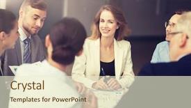  Presentation with team planning - Cool new PPT layouts with schemes - people planning strategy and corporate backdrop and a cream colored foreground