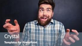  Presentation with black man - Audience pleasing theme consisting of schizophrenea - portrait of ugly bearded young backdrop and a gray colored foreground