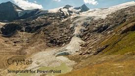  Presentation with glacier - PPT layouts featuring schlatenkees-glacier-in-the-high background and a gold colored foreground