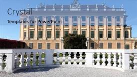  Presentation with vienna - Slides enhanced with schoenbrunn-palace-in-vienna background and a light blue colored foreground