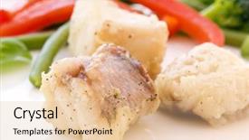  Presentation with lost at sea - Colorful theme enhanced with schol - sea devil with vegetable backdrop and a lemonade colored foreground