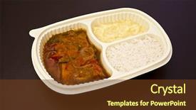  Presentation with brown leather - Beautiful theme featuring schol - sole with creole sauce backdrop and a tawny brown colored foreground