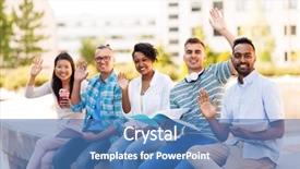  Presentation with international education - Slide deck consisting of scholar - education international and people concept background and a teal colored foreground