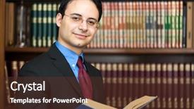  Presentation with lawyer - Cool new slides with scholar - handsome successful lawyer portrait backdrop and a tawny brown colored foreground