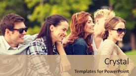  Presentation with teens summer camp - Beautiful slide deck featuring scholar - summer holidays education campus backdrop and a coral colored foreground