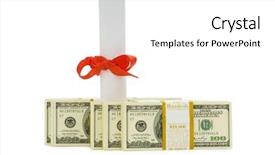  Presentation with education - Colorful presentation theme enhanced with college scholarships - concept of expensive education backdrop and a white colored foreground