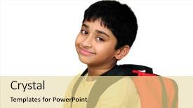  Presentation with indian - Presentation featuring scholastic - handsome indian kid happy background and a blonde colored foreground