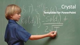  Presentation with advanced - Beautiful presentation theme featuring scholastic - nine year old boy doing backdrop and a gray colored foreground