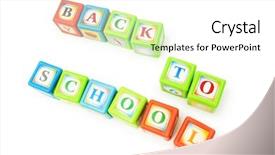  Presentation with back to school concept school - Cool new PPT theme with schols - back to schol concept backdrop and a  colored foreground