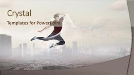  Presentation with astronaut in fantasy world mixed - Amazing theme having schols - dance is his world mixed backdrop and a sky blue colored foreground