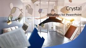  Presentation with dance - Colorful PPT layouts enhanced with schols - dance is his world mixed backdrop and a  colored foreground