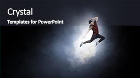  Presentation with astronaut in fantasy world mixed - Theme having schols - dance is his world mixed background and a  colored foreground