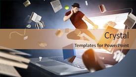  Presentation with dance - Beautiful slides featuring schols - dance is his world mixed backdrop and a  colored foreground