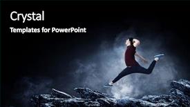  Presentation with dance - Presentation design consisting of schols - dance is his world mixed background and a  colored foreground