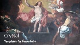  Presentation with resurrection - Presentation theme featuring schonau-germany-july-18-resurrection background and a dark gray colored foreground