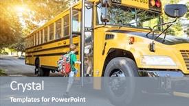  Presentation with school children - Cool new PPT theme with school - group of young children getting backdrop and a gray colored foreground