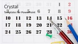  Presentation with school absence - Slides enhanced with school accessories on calendar background background and a white colored foreground