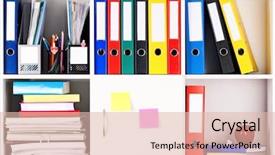  Presentation with school administration - Amazing theme having school administration - file folders standing backdrop and a lemonade colored foreground