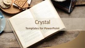  Presentation with school administration - Theme featuring school administration - open book and snack background and a lemonade colored foreground