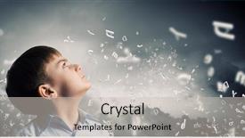  Presentation with letter - Beautiful presentation featuring school age and letter backdrop and a soft green colored foreground