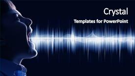  Presentation with human voice - Slides with school age and voice background and a black colored foreground