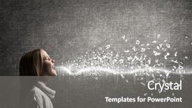  Presentation with human voice - Cool new presentation with school age and voice backdrop and a gray colored foreground