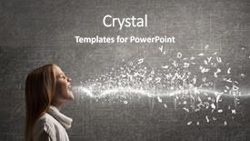  Presentation with voice - PPT theme consisting of school age and voice background and a gray colored foreground