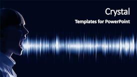  Presentation with human voice - Cool new presentation theme with school age and voice backdrop and a black colored foreground