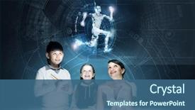  Presentation with school kids - Audience pleasing PPT layouts consisting of school age at anatomy backdrop and a ocean colored foreground