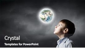  Presentation with school safety plan - PPT layouts having school age looking at earth background and a dark gray colored foreground