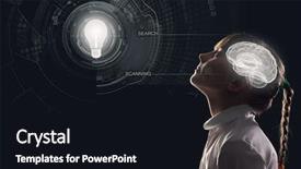  Presentation with closed - Beautiful slide set featuring school age with closed eyes backdrop and a wine colored foreground