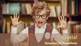  Presentation with smart - Presentation theme with school-and-education-portrait background and a coral colored foreground