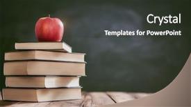  Presentation with school apple - Slides having school and happy time apple background and a dark gray colored foreground