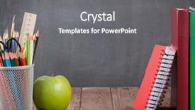  Presentation with front office - Colorful slide deck enhanced with  backdrop and a  colored foreground