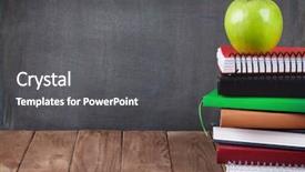  Presentation with front office - Audience pleasing theme consisting of school and office supplies backdrop and a dark gray colored foreground