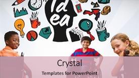  Presentation with wheelchair - Presentation design with school animations - digital composite of disabled children background and a lemonade colored foreground