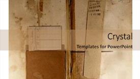  Presentation with school anniversary - Colorful presentation theme enhanced with school anniversary - inside of old library book backdrop and a coral colored foreground