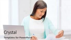  Presentation with technology and education - Colorful PPT theme enhanced with texture of melange fuzzy backdrop and a teal colored foreground